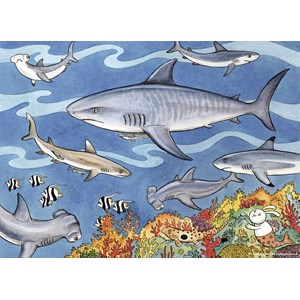 Ravensburger (09628) - "Sea of Sharks" - 60 piezas