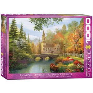 Eurographics (6000-0695) - Dominic Davison: "Autumn Church" - 1000 piezas