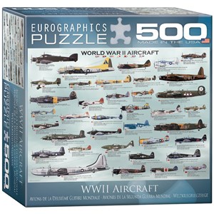 Eurographics (8500-0075) - "World War II Aircraft" - 500 piezas