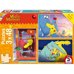 Schmidt Spiele (56227) - "Molly Monster, Big sister" - 48 piezas
