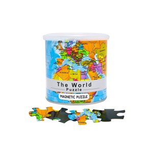 Geo Toys (GEO 240) - "City Magnetic Puzzle World" - 100 piezas