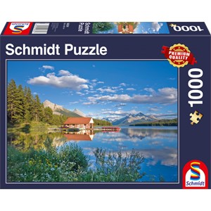 Schmidt Spiele (58334) - "A Weekend At the Lake" - 1000 piezas