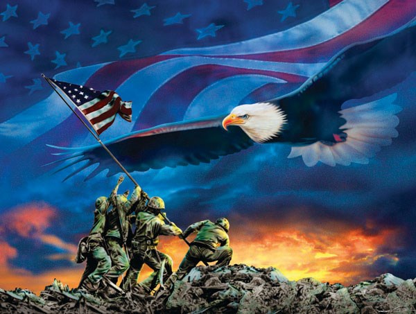 SunsOut (69038) - "Grand Old Flag" - 500 piezas