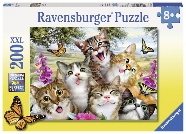Ravensburger (12620) - Howard Robinson: "Friendly Felines" - 200 piezas