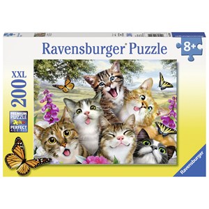 Ravensburger (12620) - Howard Robinson: "Friendly Felines" - 200 piezas