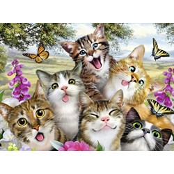 Ravensburger (12620) - Howard Robinson: "Friendly Felines" - 200 piezas