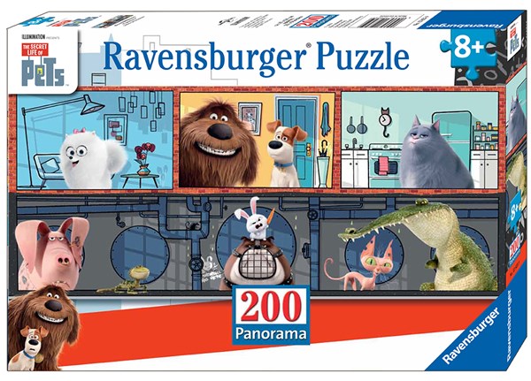 Ravensburger (12834) - "Secret Life of Pets" - 200 piezas