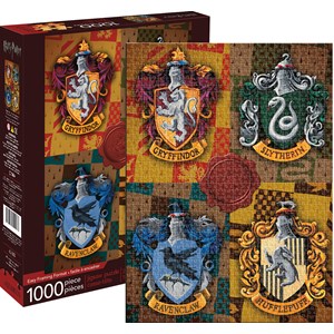 Aquarius (65303) - "Harry Potter Crests" - 1000 piezas