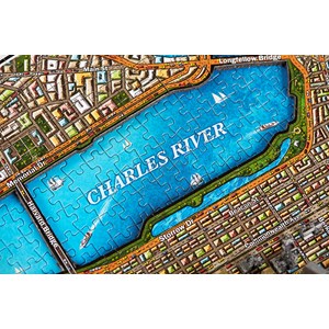 4D Cityscape (40080) - "Boston, USA" - 1100 piezas