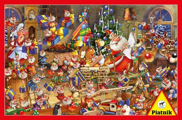 Piatnik (537943) - François Ruyer: "Christmas Chaos" - 1000 piezas