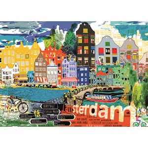 Heye (29683) - Kitty McCall: "I Love Amsterdam!" - 1000 piezas