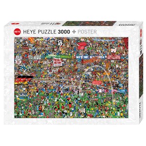 Heye (29205) - Alex Bennett: "Football History + Poster" - 3000 piezas