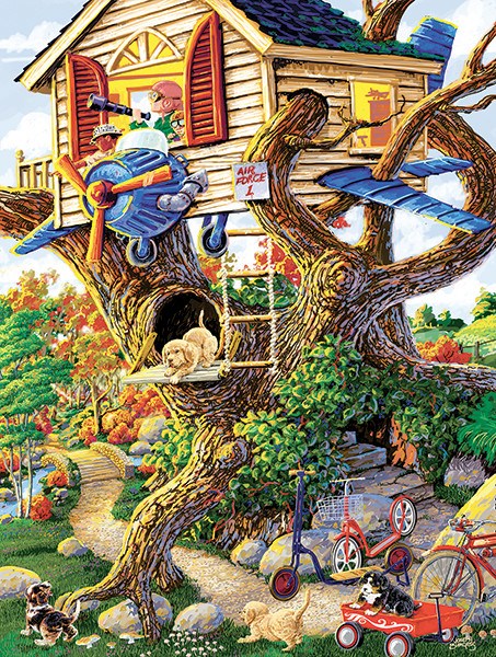 SunsOut (38784) - Joseph Burgess: "Boys Treehouse" - 300 piezas