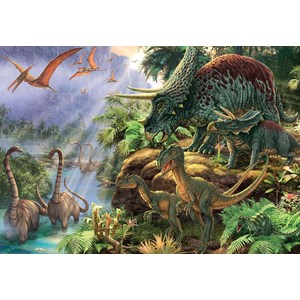 Jumbo (18378) - Steve Read: "Dinosaur Valley" - 1000 piezas