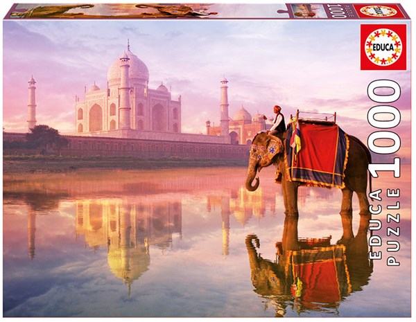 Educa (16756) - "Elephant At Taj Mahal" - 1000 piezas