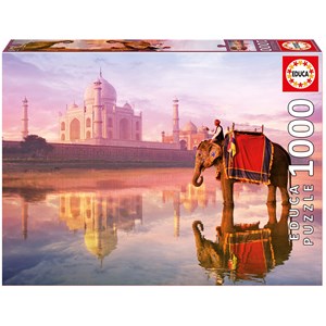 Educa (16756) - "Elephant At Taj Mahal" - 1000 piezas