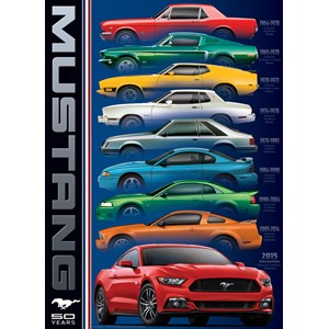Eurographics (6000-0699) - "Ford Mustang 9 Model" - 1000 piezas