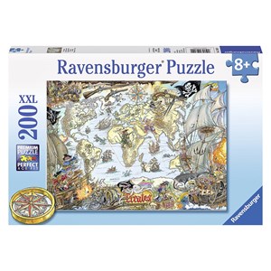 Ravensburger (12802) - "Pirate Map" - 200 piezas