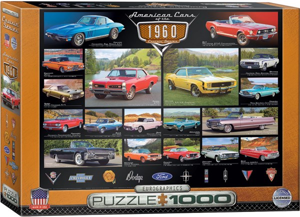 Eurographics (6000-0677) - "American Cars of the 1960's" - 1000 piezas