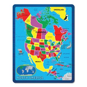 A Broader View (651) - "North America (The Continent Puzzle)" - 55 piezas