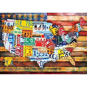 Buffalo Games (2483) - "Road Trip U.S.A." - 300 piezas