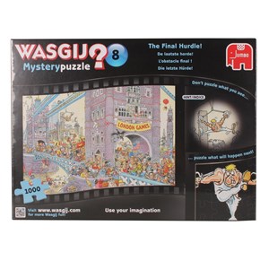 Jumbo (17230) - "Wasgij Mystery Puzzle No.8 The Final Hurdle!" - 1000 piezas