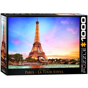 Eurographics (6000-0765) - "Paris Eiffel Tower" - 1000 piezas