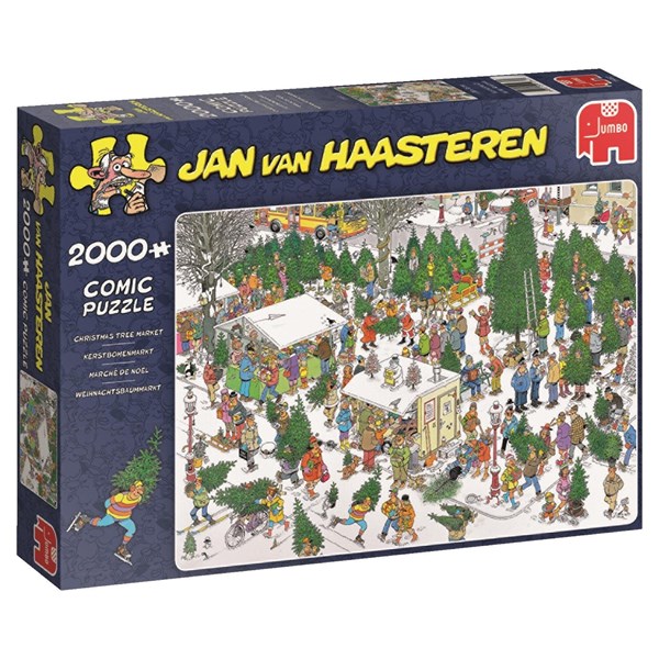 Jumbo (19062) - Jan van Haasteren: "Christmas Tree Market" - 2000 piezas