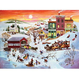 SunsOut (14070) - Bob Pettes: "Winter Wonderland" - 1000 piezas