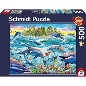 Schmidt Spiele (58227) - "Dolphin Reef" - 500 piezas