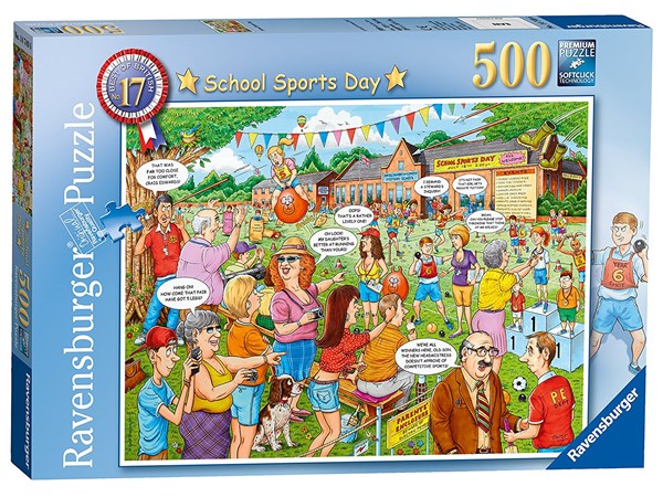 Ravensburger (14749) - Geoffrey Tristram: "School Sports Day" - 500 piezas