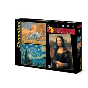 Clementoni (08008) - Leonardo Da Vinci, Vincent van Gogh: "Museum Collection" - 1000 piezas