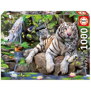Educa (14808) - "White Tiger" - 1000 piezas