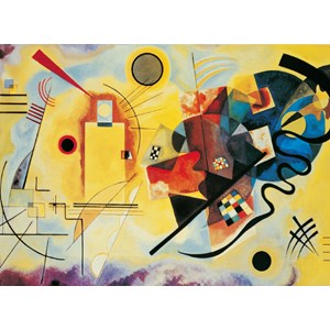 Clementoni (39195) - Vassily Kandinsky: "Yellow-Red-Blue" - 1000 piezas