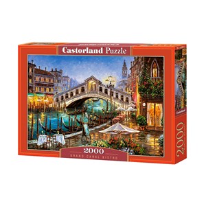 Castorland (C-200689) - "Grand Canal Bistro" - 2000 piezas