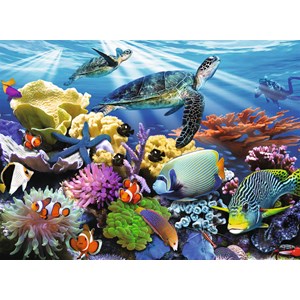 Ravensburger (12608) - Howard Robinson: "Ocean Turtles" - 200 piezas
