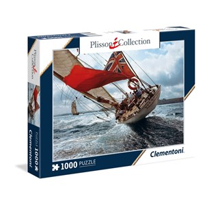 Clementoni (39389) - Philip Plisson: "J-Class Yacht Velsheda" - 1000 piezas