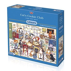Gibsons (G3105) - Linda Jane Smith: "Cat's Cookie Club" - 500 piezas