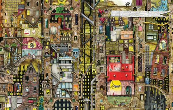 Schmidt Spiele (59355) - Colin Thompson: "Townscape" - 1000 piezas