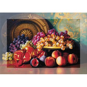 Art Puzzle (4192) - "Pomegranates and Brass Plate" - 1000 piezas