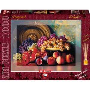 Art Puzzle (4192) - "Pomegranates and Brass Plate" - 1000 piezas