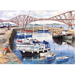 Gibsons (G6089) - Terry Harrison: "Queensferry Fishing Harbour" - 1000 piezas