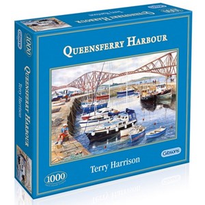 Gibsons (G6089) - Terry Harrison: "Queensferry Fishing Harbour" - 1000 piezas
