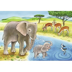 Ravensburger (07606) - "Elefant, Lion & Co." - 12 piezas