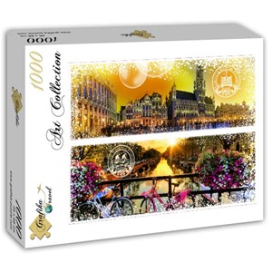 Grafika (T-00232) - "Belgium and the Netherlands" - 1000 piezas