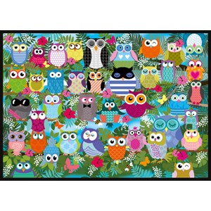 Schmidt Spiele (58332) - "Owl Collage II" - 500 piezas