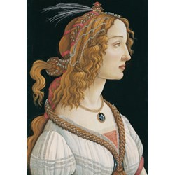 Grafika Kids (00695) - Sandro Botticelli: "Portrait of a young Woman, 1494" - 100 piezas
