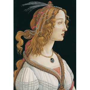 Grafika Kids (00695) - Sandro Botticelli: "Portrait of a young Woman, 1494" - 100 piezas