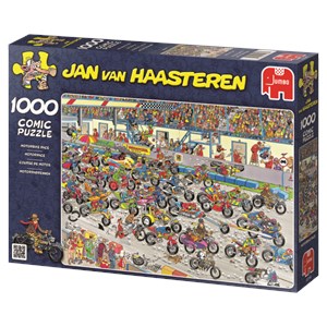 Jumbo (02046) - Jan van Haasteren: "Motorbike Race" - 1000 piezas