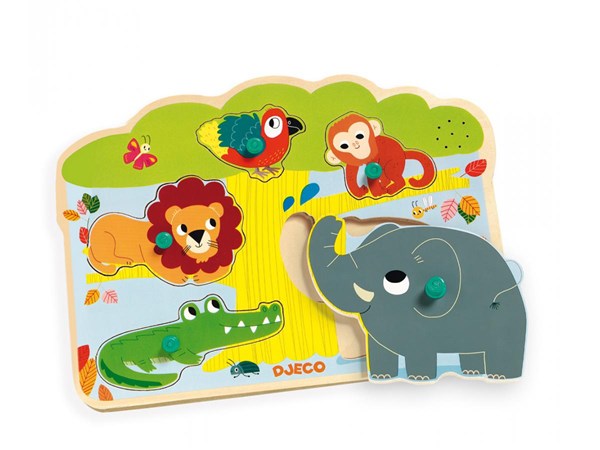 Djeco (01708) - "Baobab, Musical Puzzle" - 5 piezas
